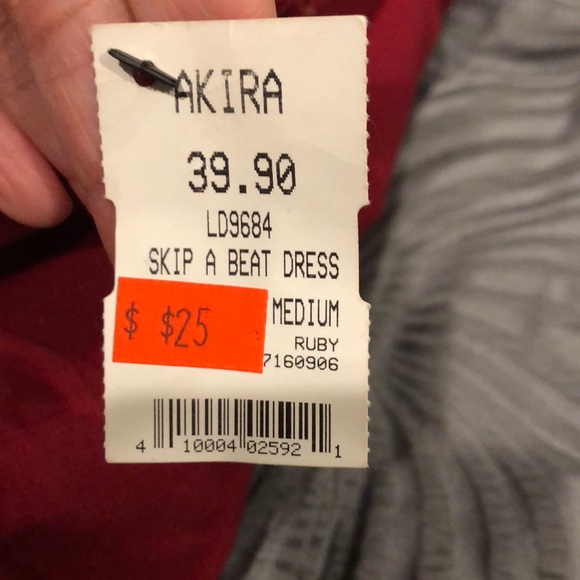 Red off the shoulder dress - Picture 3 of 3